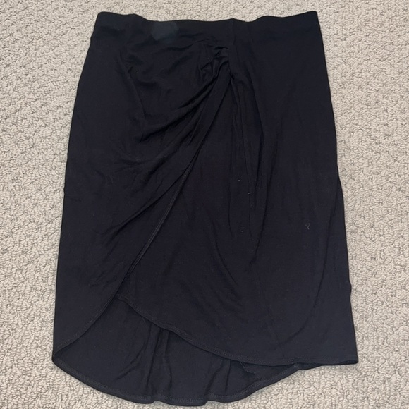 Helmut Lang Nova Jersey Twist Draped Skirt - Picture 4 of 6